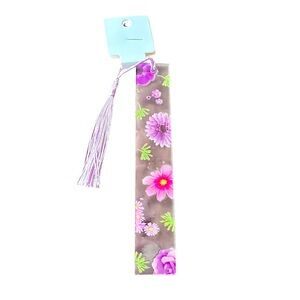 Pink And Purple Flower Bookmark